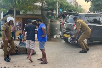 யாழில் காவல்துறையினரிடமிருந்து தப்பியோடிய இளைஞர்கள்(படங்கள்)