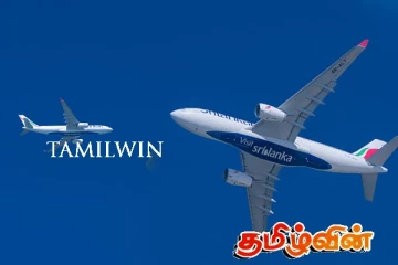 கொழும்பு கடற்கரையோரமாக மிகவும் தாழ்வாக பறந்த புதிய ஏர்பஸ் விமானம்