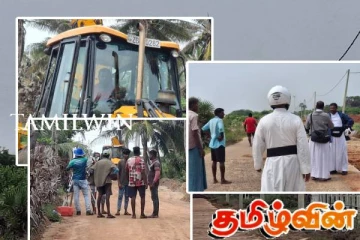 மன்னாரில் மரங்கள் வேரோடு பிடுங்கி வீசப்பட்மைக்கு மக்கள் விசனம்