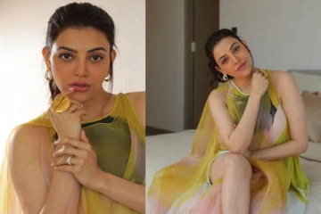 முதன் முறையாக கையில் குழந்தையை ஏந்தியபடி காஜல் அகர்வால் வெளியிட்ட புகைப்படம் - இணையத்தில் வைரல்!