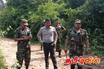 கிளிநொச்சி மாவட்டத்தின் அனர்த்த நிலைமைகளை பார்வையிட்ட அரசாங்க அதிபர்