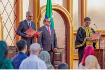 மாலைதீவின் புதிய அதிபருக்கு ரணில் நேரில் வாழ்த்து(படங்கள்)