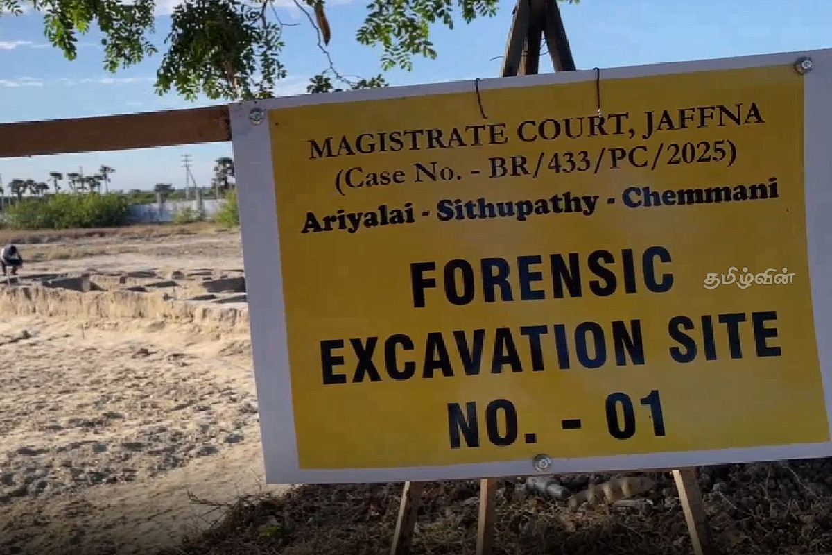செம்மணி புதைகுழியில் இருந்து மேலும் 19 என்புக்கூடுகள் அகழ்ந்தெடுப்பு | Chemmani Mass Grave Jaffna செம்மணி புதைகுழியில் இருந்து மேலும் 19 என்புக்கூடுகள் அகழ்ந்தெடுப்பு | Chemmani Mass Grave Jaffna