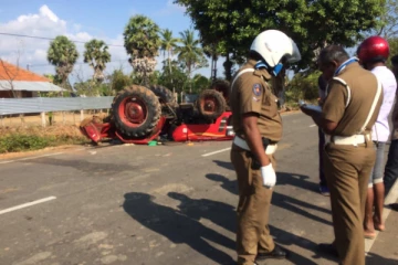 உழவு இயந்திர விபத்தில் இளைஞர் ஒருவர் பரிதாப பலி