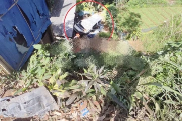 වෑන් රථයක් අඩි 30ක ප්‍රපාතයකට පෙරළෙයි.(PHOTOS)