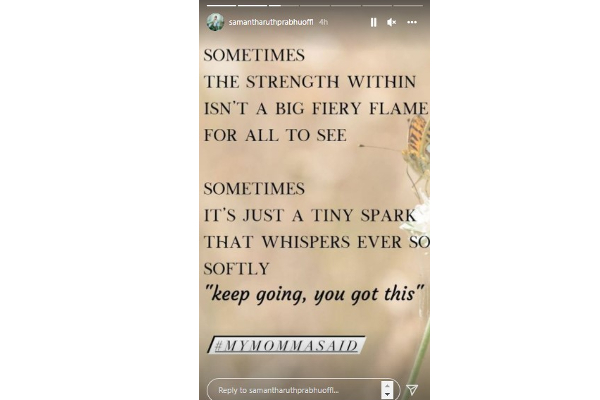 சர்ச்சையை தொடர்ந்து நடிகை சமந்தா பதிவிட்ட தத்துவ புகைப்படம் ! | Samantha Posted This After Unfollow Nag