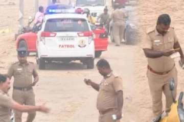 தடையினை மீறி சென்னை கடற்கரையில் குவிந்த மக்கள் : எச்சரித்து அனுப்பிய காவல்துறை