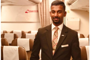 சுவிட்சர்லாந்தின் விமானப் பணித்துறையின் தலைமை ஊழியரான ஈழத்தமிழன்