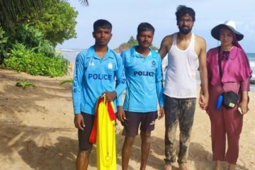 தென்னிலங்கையில் கடலுக்குள் மீட்கப்பட்ட சுவிஸ் யுவதி