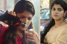 குடித்துவிட்டு அந்தப்படத்தை பார்த்து குத்தாட்டம் போட்ட சூர்யாபட நடிகை அபர்ணா! வைரலாகும் வீடியோ காட்சி..