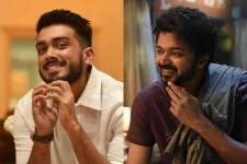 பிரபல மலையாள நடிகரின் மகனை சந்தித்த விஜய்- தளபதியின் லேட்டஸ்ட் லுக் சூப்பர்