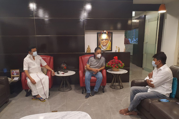 திமுக தலைவர் ஸ்டாலினை நேரில் சந்தித்த கமல்ஹாசன் | Kamal Haasan Visits Dmk Leader Stalin Today