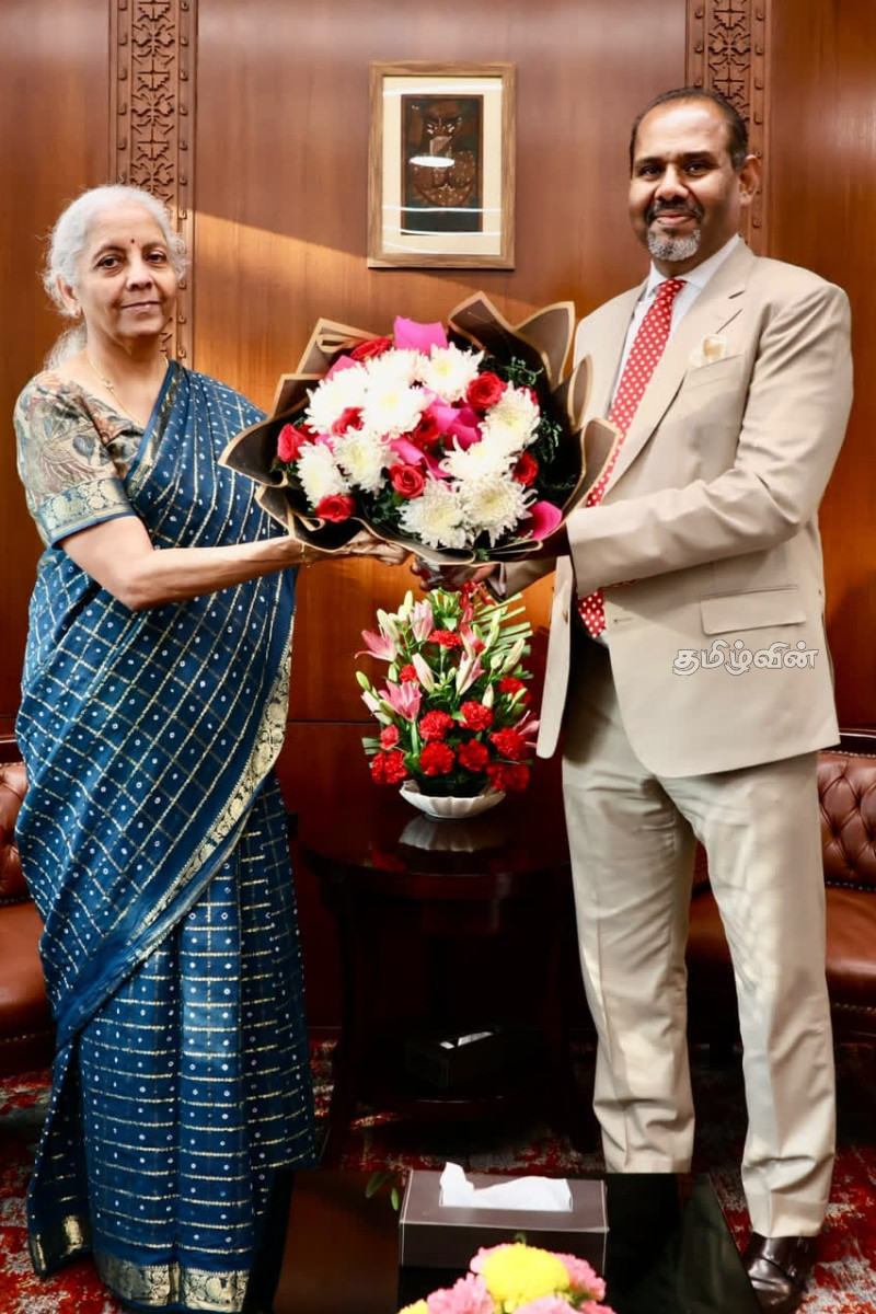 இந்திய நிதியமைச்சருடன் இலங்கைத் தமிழ் பிரதிநிதிகள் முக்கிய சந்திப்பு | Tamil Diaspora Meet With Indian Finance Minister இந்திய நிதியமைச்சருடன் இலங்கைத் தமிழ் பிரதிநிதிகள் முக்கிய சந்திப்பு | Tamil Diaspora Meet With Indian Finance Minister