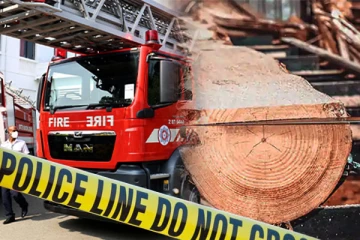 கொழும்பில் தீக்கிரையாகிய மர ஆலை