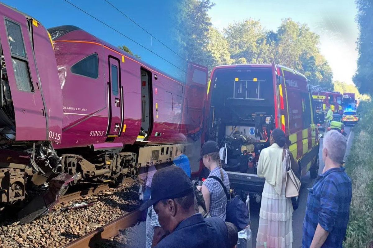 பிரிட்டன் Bedford இல் இரு ரயில்கள் மோதி கோர விபத்து ; உயிர் தப்பிய பயணி பகீர் தகவல் | Accident As Two Trains Collide In Bedford Britain