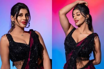 சேலையில் இது என்ன புது விதமா இருக்கு.. யாஷிகா ஆனந்த் போட்டோஷூட் ஸ்டில்கள்