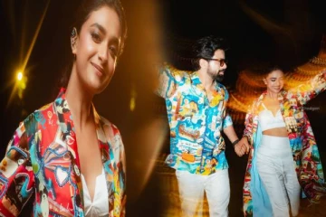 கோவாவில் திருமண பார்ட்டி கொடுத்த கீர்த்தி சுரேஷ்... வைரலாகும் புகைப்படங்கள்