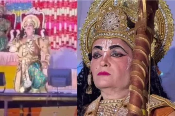 மேடையில் ராமர் வேடத்தில் நடிக்கும்போதே மாரடைப்பு - அதிர்ச்சி வீடியோ