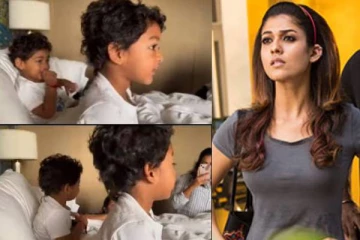 தங்கமே உன்னத்தான் தேடி வந்தேன் பாடலை பார்த்து நயன்தாரா மகன்களின் ரியாக்ஷன்... கியூட் வீடியோ