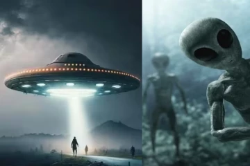 கொல்லைப்புறத்தில் வேற்றுகிரகவாசிகளை கண்டதாக வந்த புகார்: சற்றுமுன் பொலிஸ் கமெராவில் பதிவான சம்பவம்