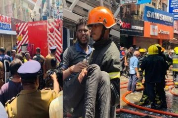 கொழும்பில் பாரிய தீ விபத்து: தீயை கட்டுப்படுத்த போராட்டம் - பலர் வைத்தியசாலையில் அனுமதி(Video)