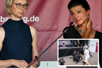 ஜேர்மனிய மாகாணமொன்றில் நெருங்கும் தேர்தல் : அரசியல்வாதி மீது நிறப்பூச்சு வீச்சு