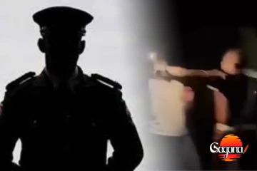 ඇඟේ හයිය පෙන්නන්න ගිහින්...පොලිස් නිලධාරියාට වැඩ වරදී