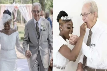 85 வயது முதியவரை காதலித்து கரம்பிடித்த 24 வயது யுவதி!