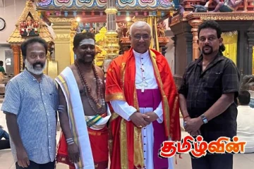 சுவிட்சர்லாந்து ஞானலிங்கேச்சுரர் ஆலயத்திற்கு விஜயம் செய்த மன்னார் மாவட்ட ஆயர்