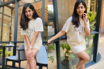 ஷார்ட் உடையில் நடிகை லாஸ்லியா.. லேட்டஸ்ட் போட்டோஷூட் ஸ்டில்கள்