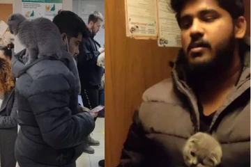 உக்ரேனில் இருந்து செல்லப்பூனையுடன் இந்தியா வந்த தமிழர்