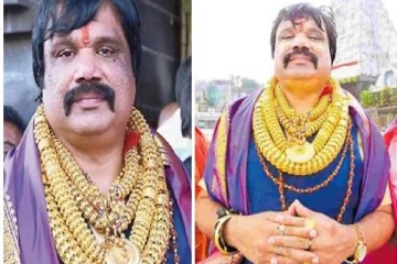 திருப்பதி ஏழுமலை​யான் கோயி​லுக்கு 5 கிலோ நகைகள் அணிந்து வந்த பக்தர்