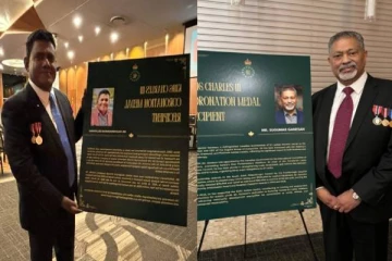 பிரித்தானிய மன்னர் மூன்றாம் சார்லஸின் முடிசூட்டு பதக்கத்தை பெற்ற கனேடிய வாழ்.தமிழர்கள்!