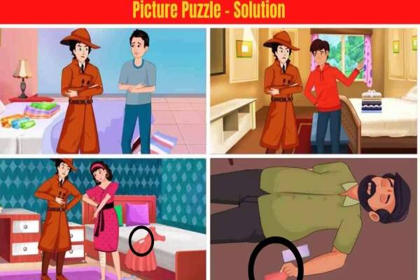 படப் புதிர் IQ சோதனை: இந்த புதிரில் கொலையாளி யார் என கண்டுபிடிக்க முடியுமா? | Picture Puzzle Iq Test Who Is Killer