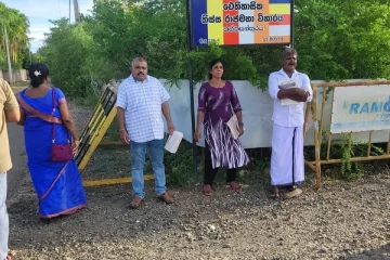 யாழ். தையிட்டி சட்டவிரோத திஸ்ஸ விகாரைக்கு எதிரான போராட்டம் ஆரம்பம்