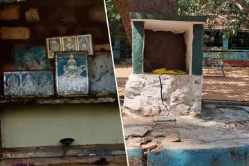 வவுனியா பாடசாலை ஒன்றில் சரஸ்வதி மற்றும் மாதா சிலை அமைக்க எடுத்த முயற்சியால் குழப்பநிலை