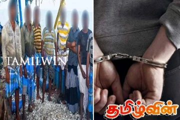 இலங்கைக் கடற்படையினரின் விசேட தேடுதல் நடவடிக்கை! எட்டு இந்திய கடற்றொழிலாளர்கள் கைது
