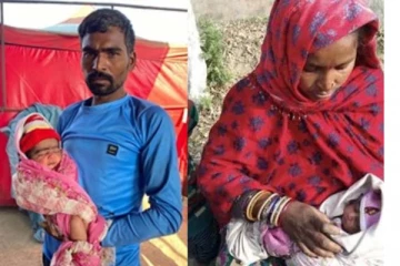 நாட்டுக்குள் அனுமதி மறுப்பு! எல்லையில் குழந்தை பெற்றெடுத்த கர்ப்பிணி பெண்... வெளியான புகைப்படம்