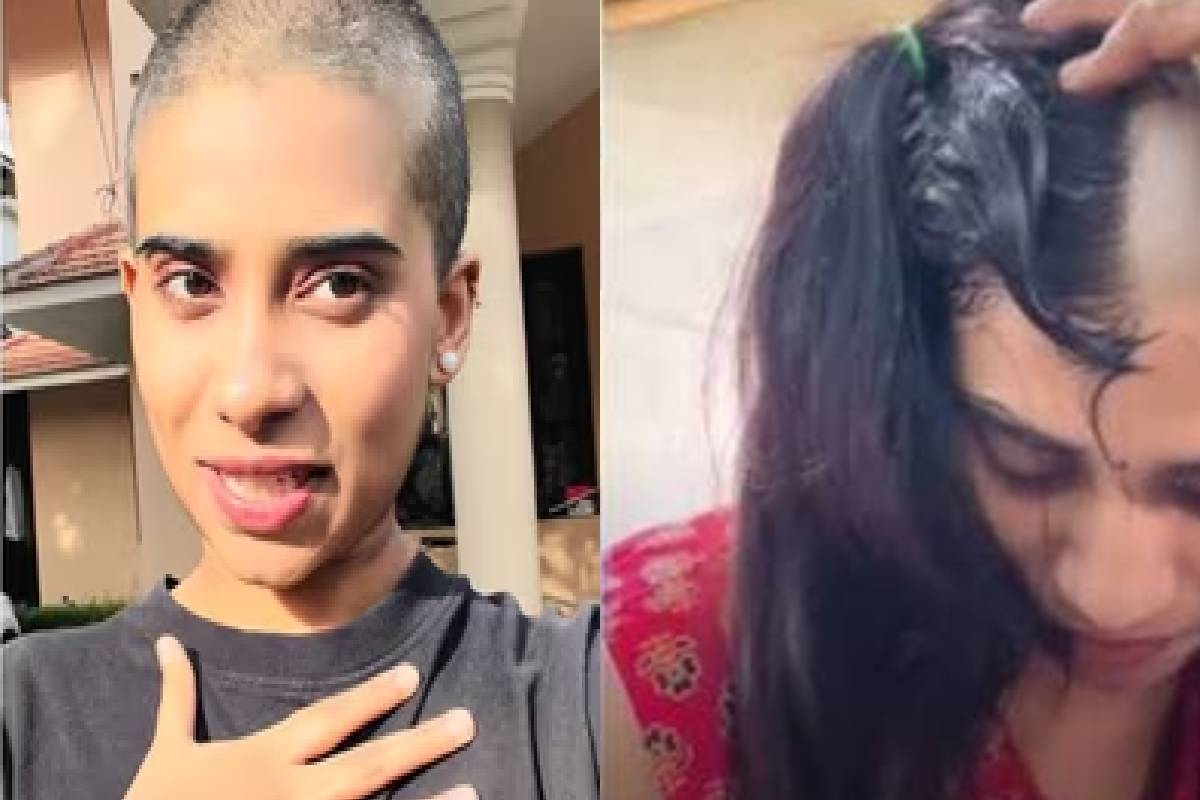மொட்டை அடித்துக் கொண்ட இளம் பெண்! வைரல் வீடியோவின் பின்னணி | Did A Woman Shave Her Head To Avoid Marriage மொட்டை அடித்துக் கொண்ட இளம் பெண்! வைரல் வீடியோவின் பின்னணி | Did A Woman Shave Her Head To Avoid Marriage