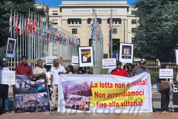 இலங்கை அரசாங்கத்தின் செயற்பாடுகளை கண்டித்து ஜெனிவாவில் ஆர்ப்பாட்டம் (Video)