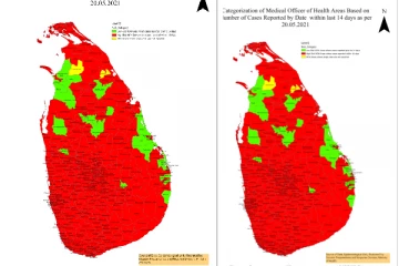 இலங்கையில் குறைவடைந்தது கொவிட் தொற்று