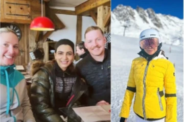 சுவிட்சர்லாந்தில் தமிழ் நடிகை சமந்தா! பனிச்சறுக்கு விளையாடும் வைரல் வீடியோ!