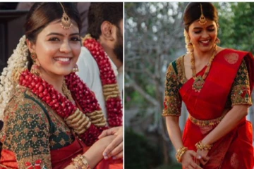 மணக்கோலத்தில் அம்ரிதா அய்யர் - என்ன கல்யாணம் ஆகிருச்சா? புலம்பும் ரசிகர்கள்!