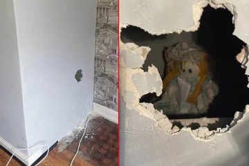 பிரித்தானியர் வாங்கிய வீட்டின் சுவருக்குள் இருந்த அந்த பொம்மை: எழுதப்பட்டிருந்த திகிலை ஏற்படுத்தும் வார்த்தைகள்...