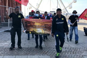 விடுதலைப் புலிகளின் தடையை நீக்கக் கோரி பிரித்தானியாவில் ஆரம்பமான நடைபயணம்
