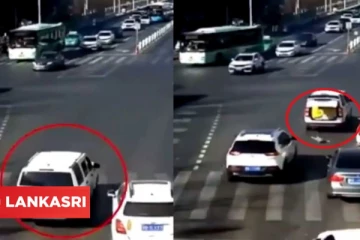 ஓடும் காரிலிருந்து நடு ரோட்டில் விழுந்த குழந்தை; பின்னர் நடந்த அதிசயம்! பரபரப்பான வீடியோ காட்சி