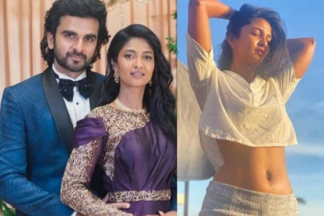 திருமணத்திற்கு பின்பும் இப்படியா? டூ பீஸ் உடையில் கீர்த்தி பாண்டியன்..