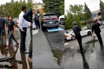 புலம்பெயர் நாட்டில் விபத்தில் சிக்கிய தமிழர்களின் பல வாகனங்கள்