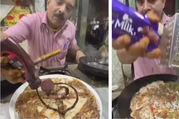 Viral Video: ஆம்லெட்டில் சாக்லேட்: ஆம்லேட்டுக்கு நீதி கேட்டு அலறும் நெட்டிசன்கள்