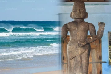 யாழில் கரையொதுங்கிய சிலையால் பரபரப்பு; எங்கிருந்து வந்தது!